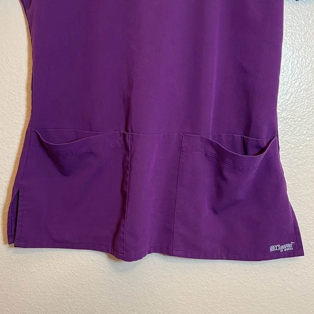 GREY’S Anatomy By Barco Purple Scrub Shirt - Picture 4 of 14